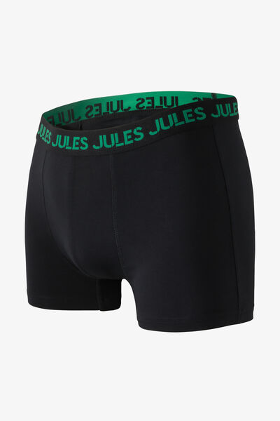 Boxer en coton avec ceinture color&eacute;e