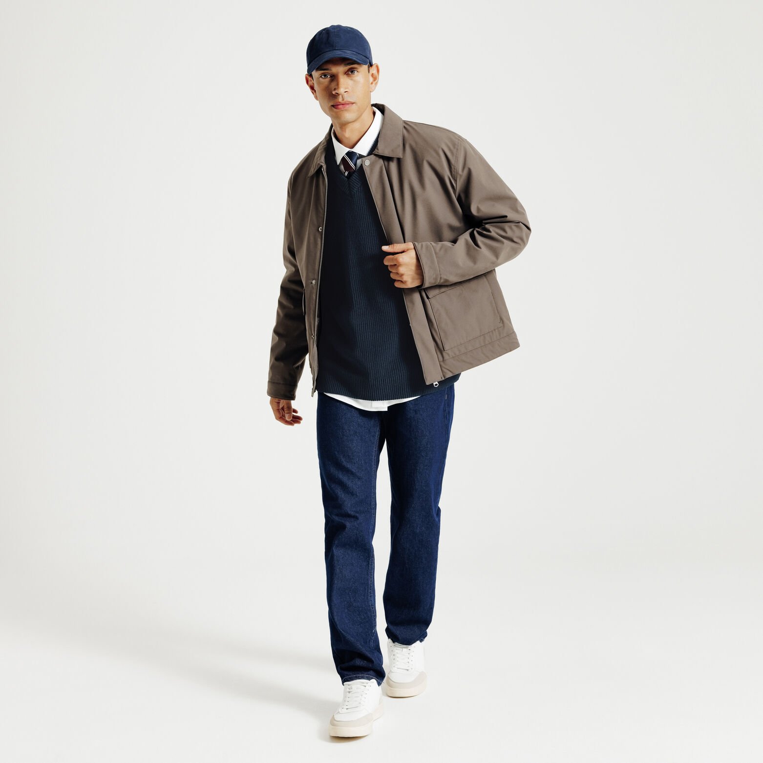 Trui met V-hals zonder mouwen