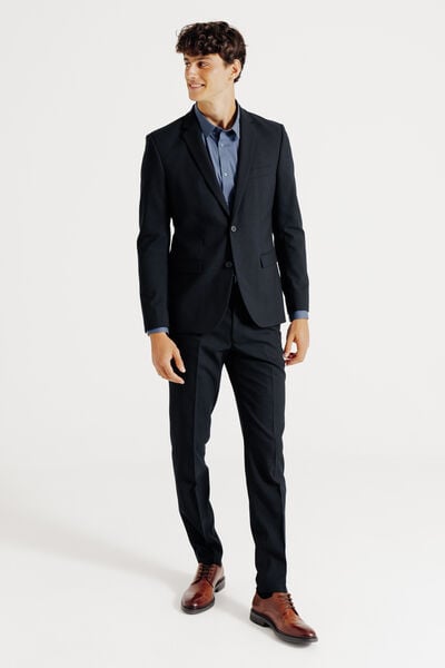 Veste de costume slim motif chevron