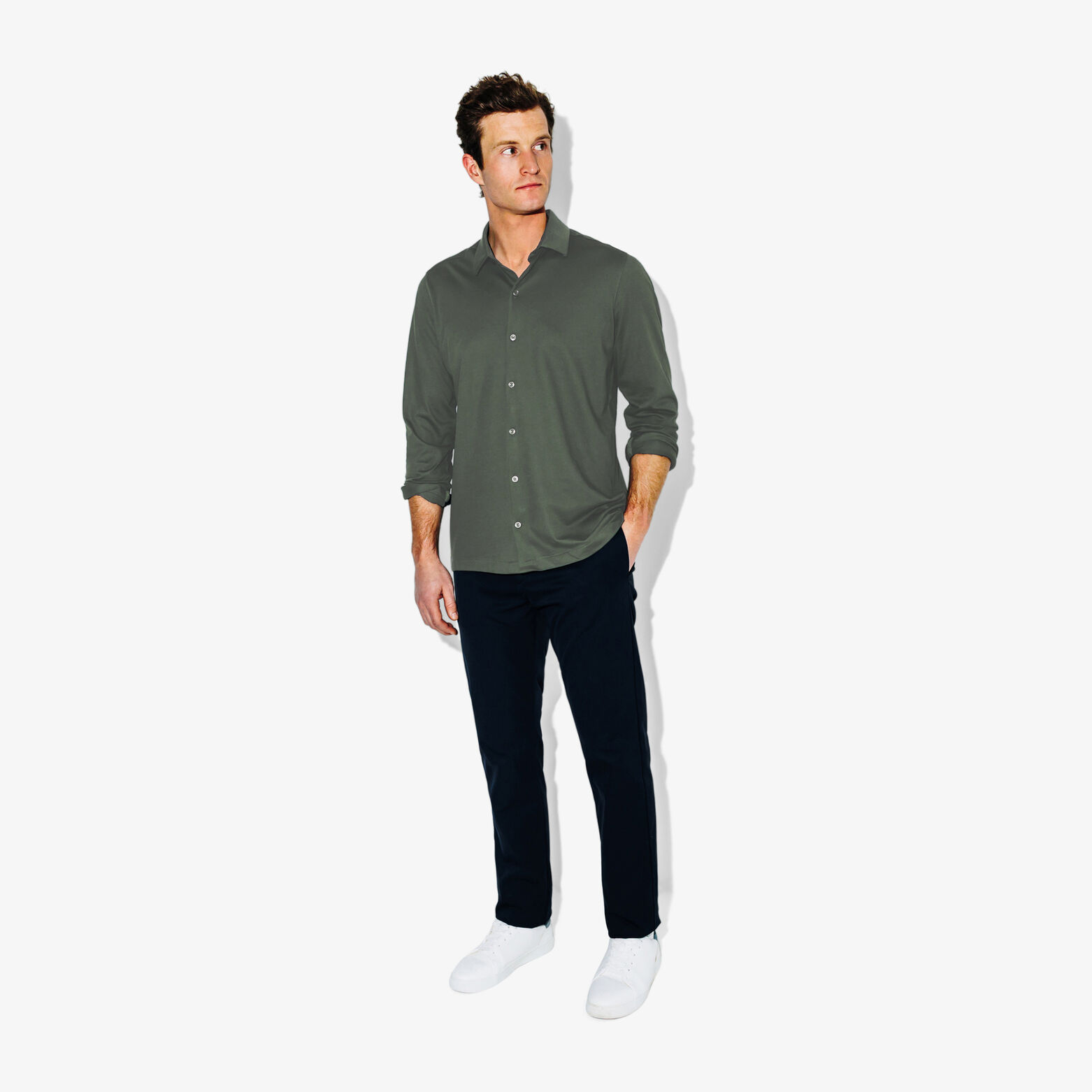 Performance by JULES slim fit hemd in katoen