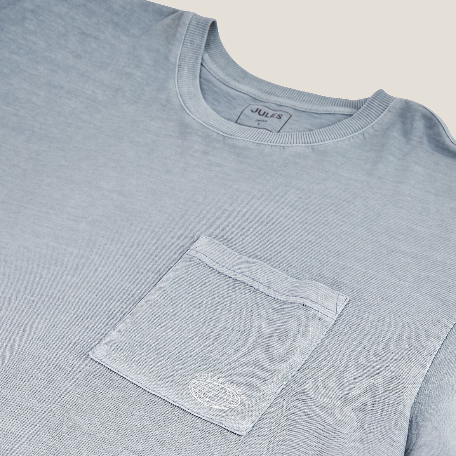 Tee shirt coton poche poitrine