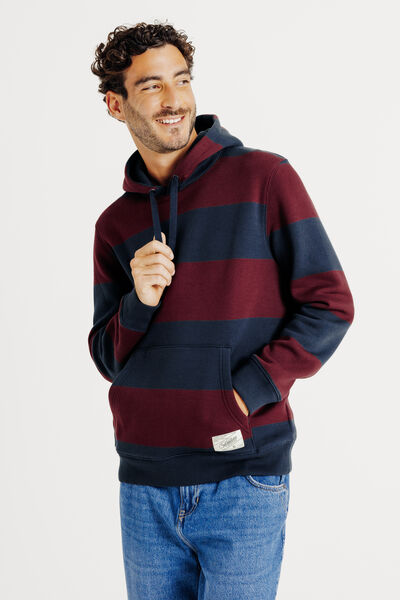 Sweat &agrave; capuche ray&eacute;