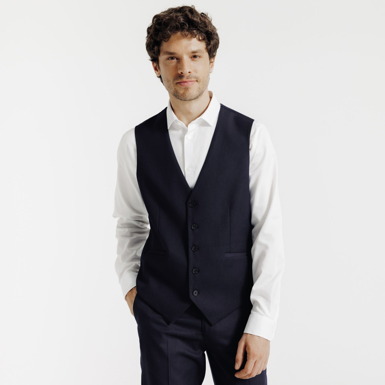 Costume 3 pi&egrave;ces slim - Bleu fonc&eacute;