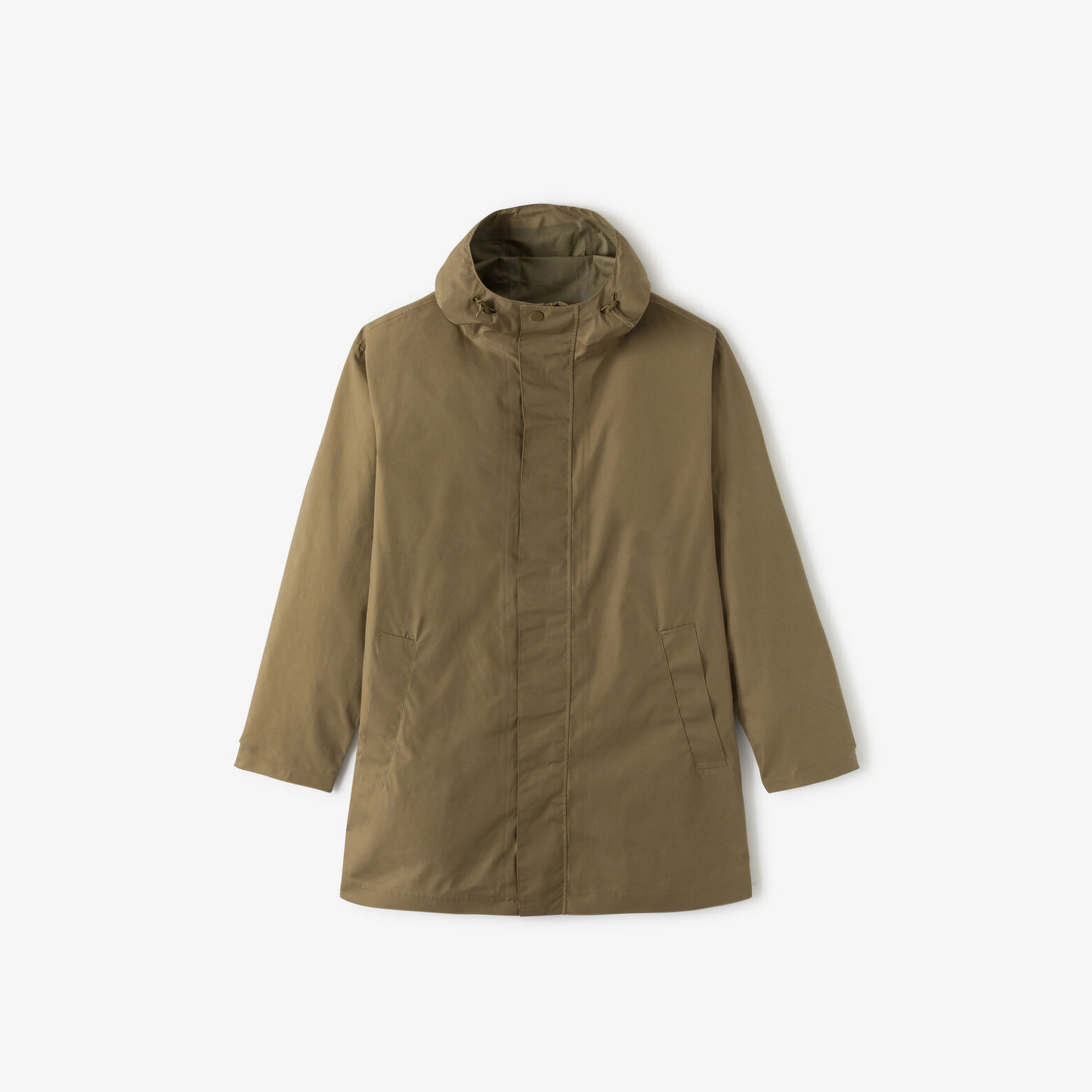 Lange parka met kap