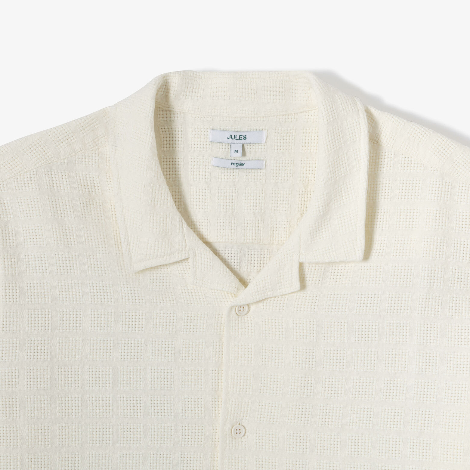 Chemisette en coton jacquard regular