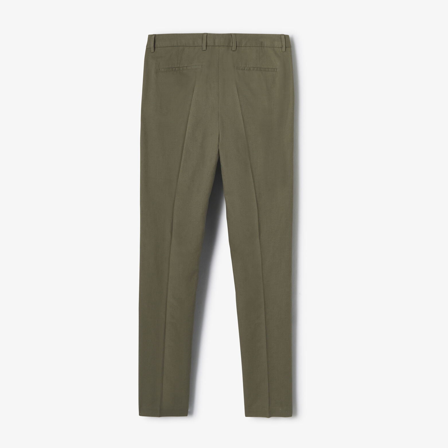 Pantalon droit m&eacute;lange coton lin