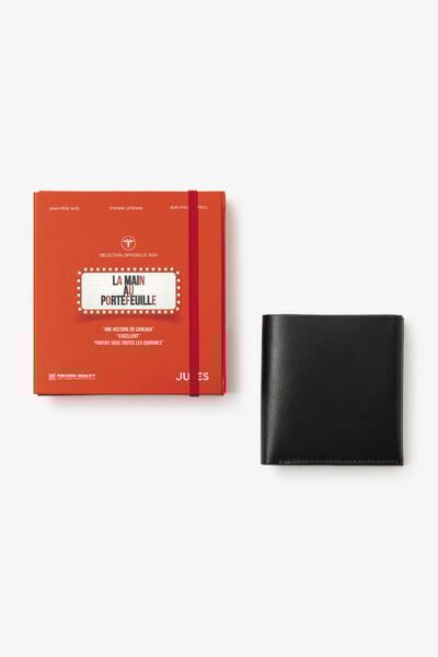 Coffret portefeuille en cuir