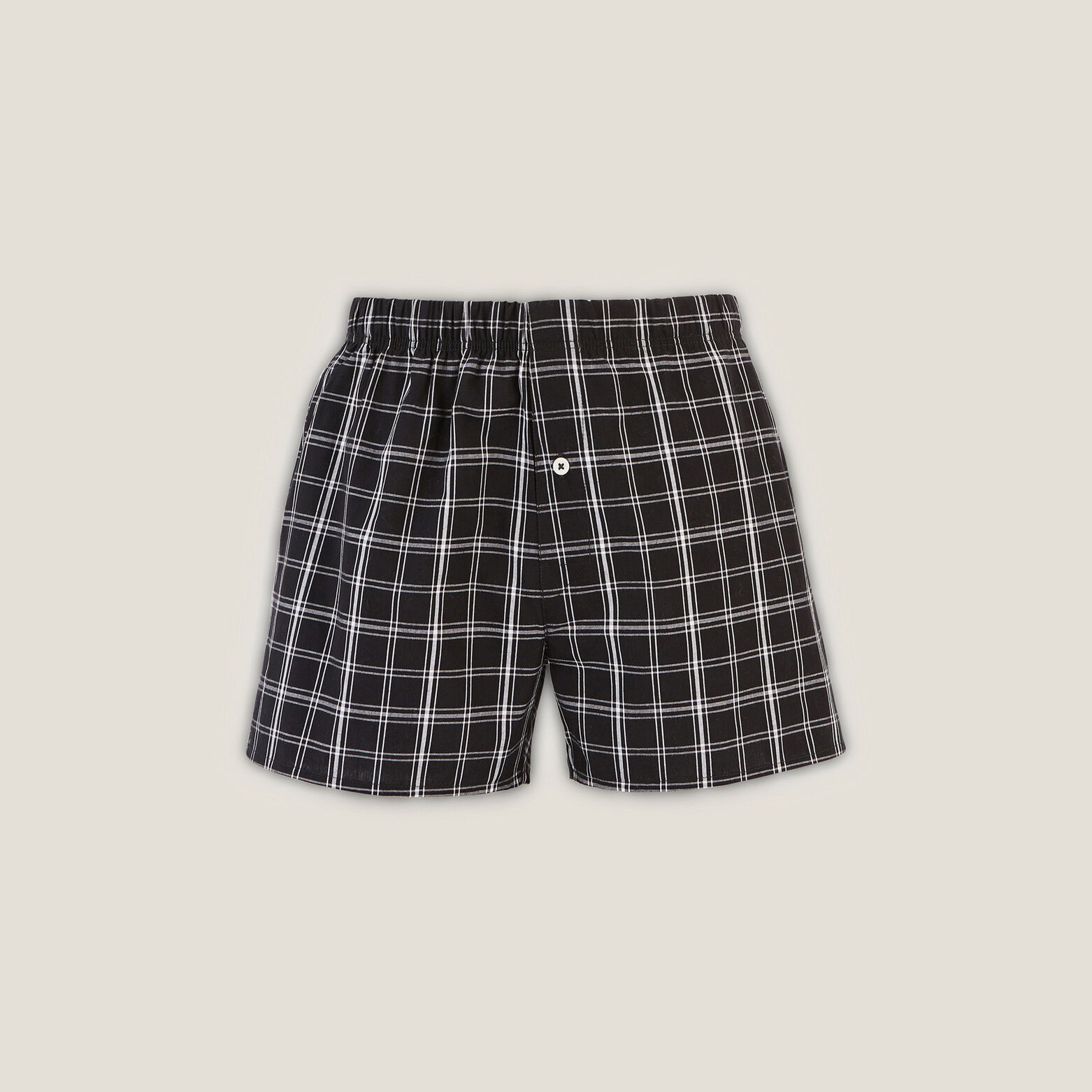 Cale&ccedil;on &agrave; carreaux en coton