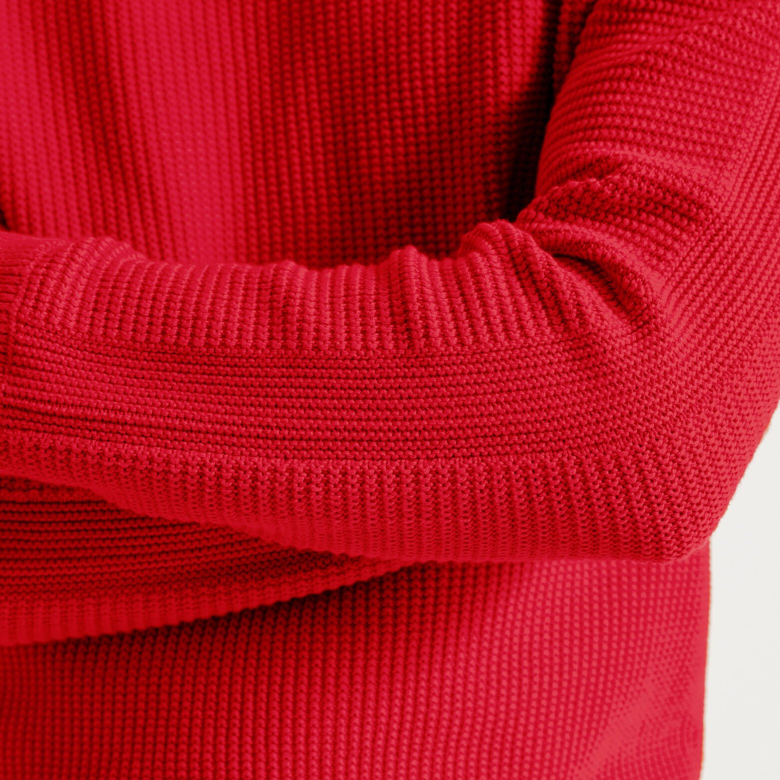 Trui ronde hals in fantasie-stekenpatroon