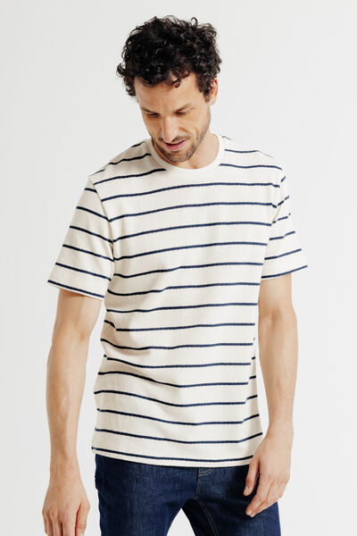 Tee shirt maille ray&eacute;