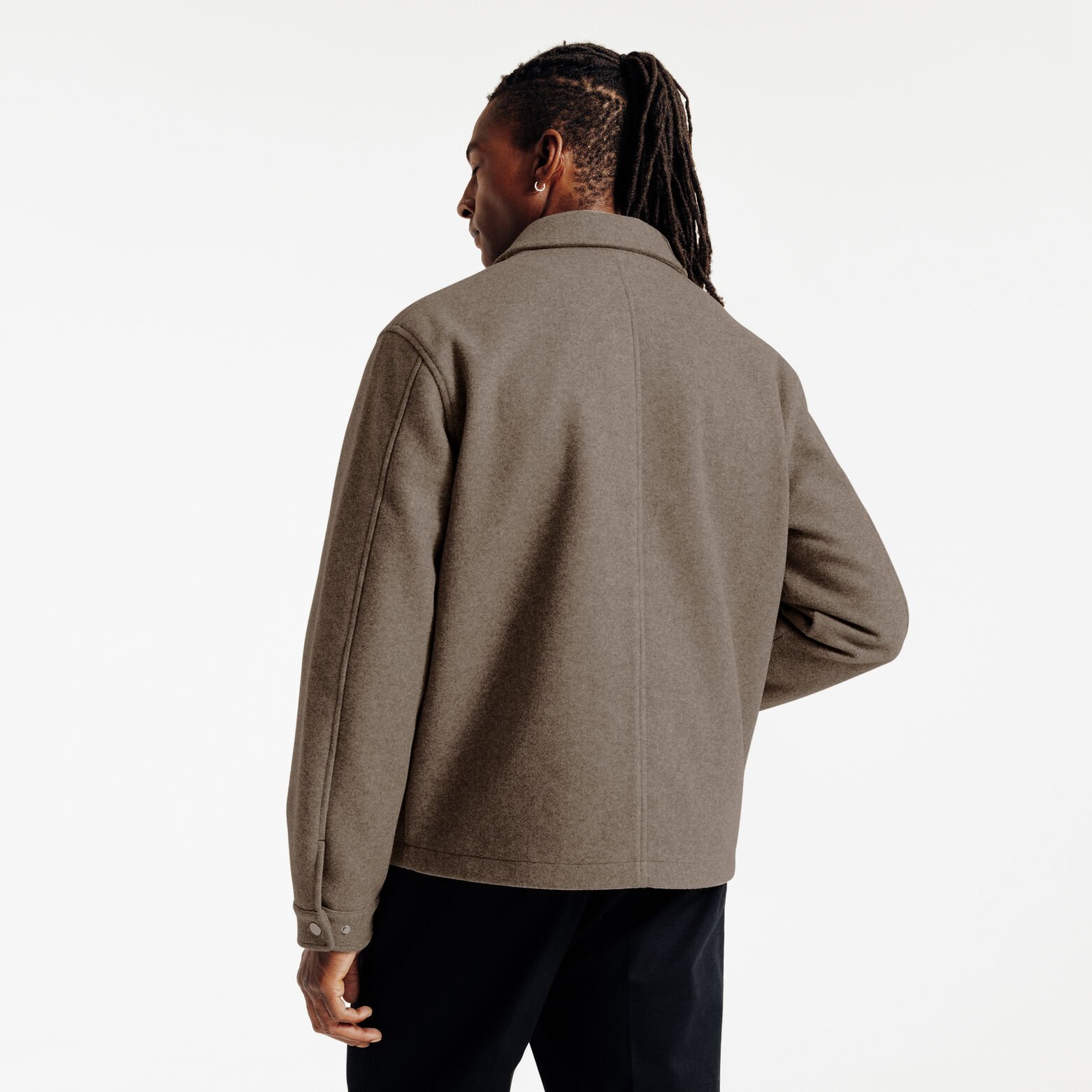 Blouson col chemise pressionn&eacute;