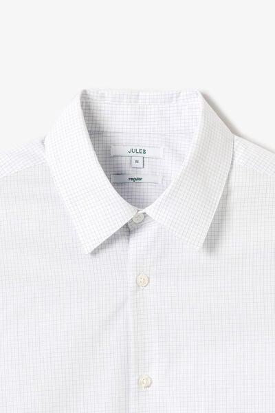 Chemise regular carreaux en coton