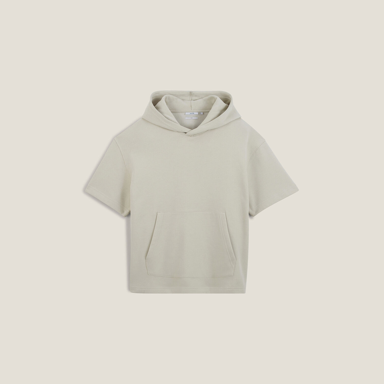 Sweat &agrave; capuche manches courtes uni