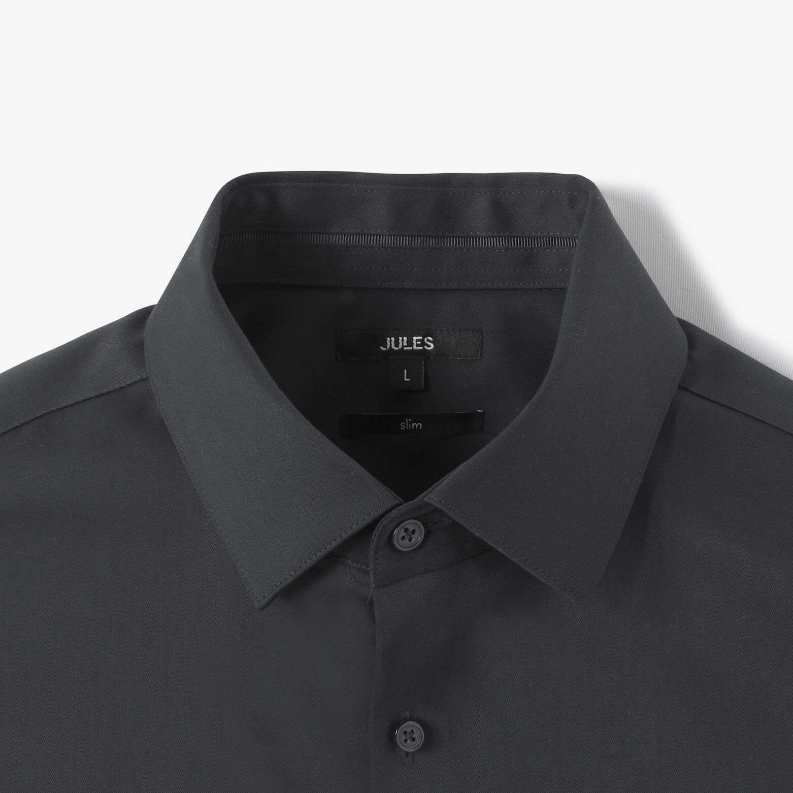 Chemise sans repassage en coton unie slim