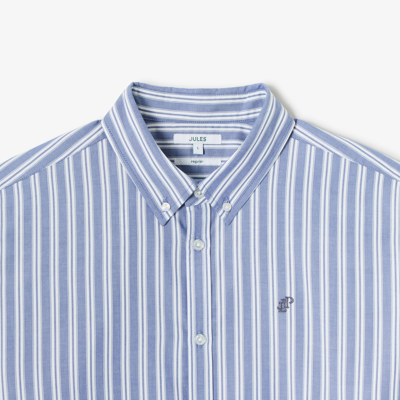 Gekleurd streepjeshemd in katoen