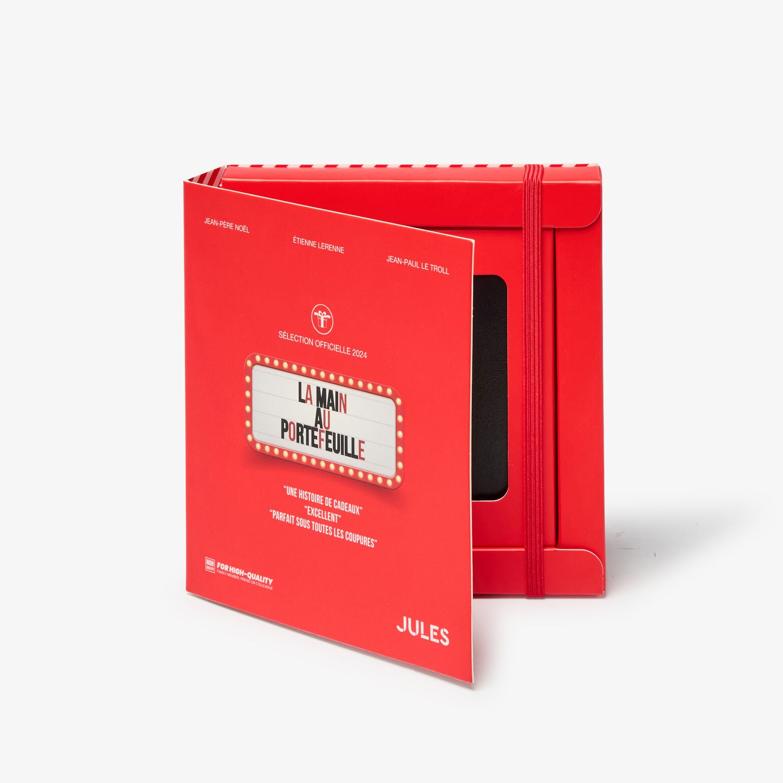 Coffret portefeuille en cuir