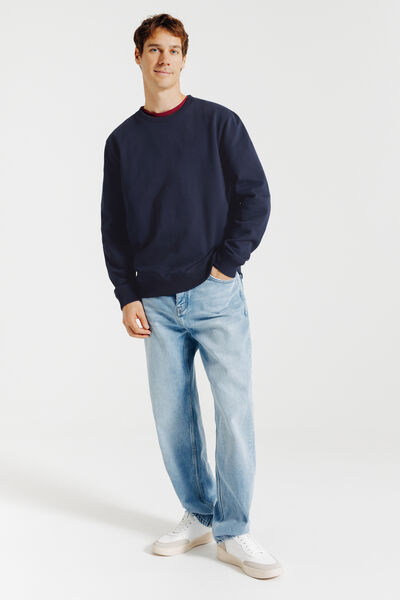 Sweat col rond uni