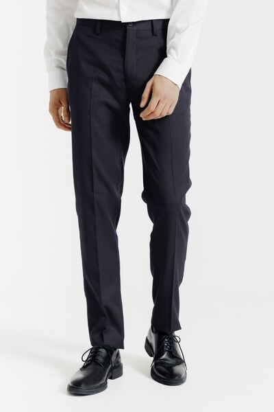 Pantalon de costume uni slim