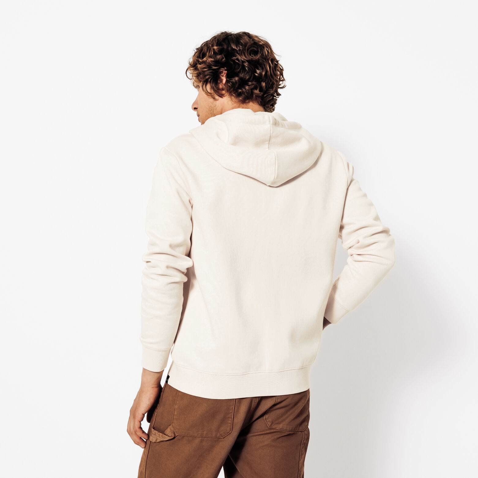 Sweater met kap en rits