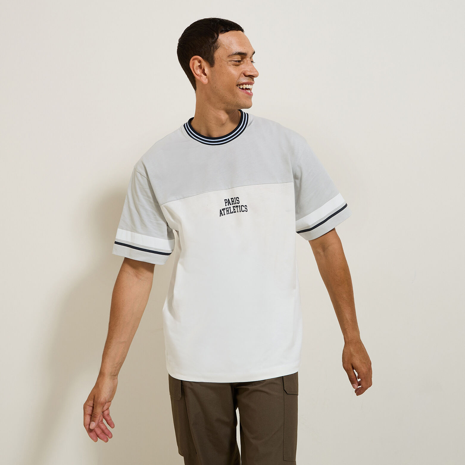 Tee shirt relax imprim&eacute; Paris Athletics