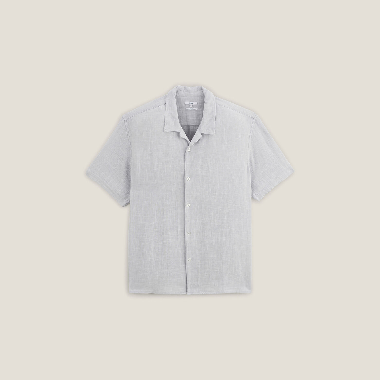 Chemisette en gaze de coton textur&eacute;e