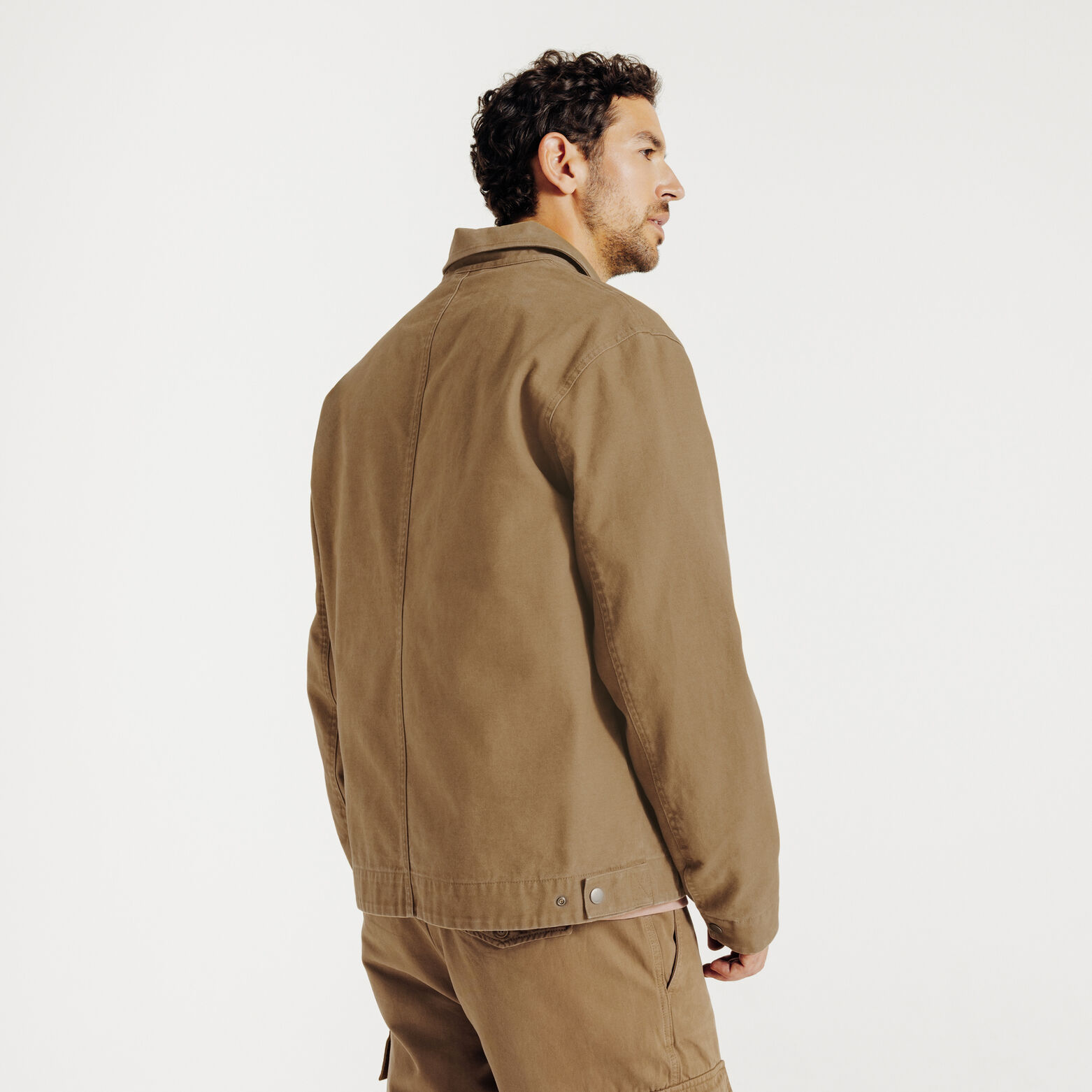 Jack voor tussenseizoen met hemdskraag