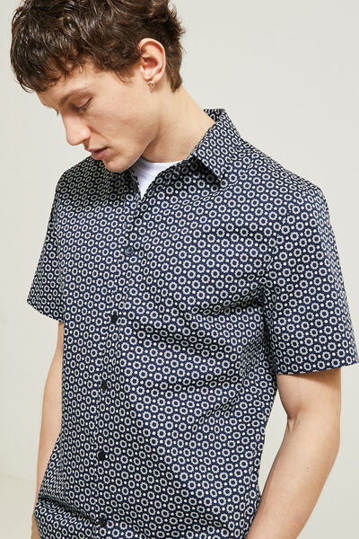 Chemisette en coton avec  imprim&eacute;