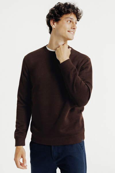 Sweat col rond uni