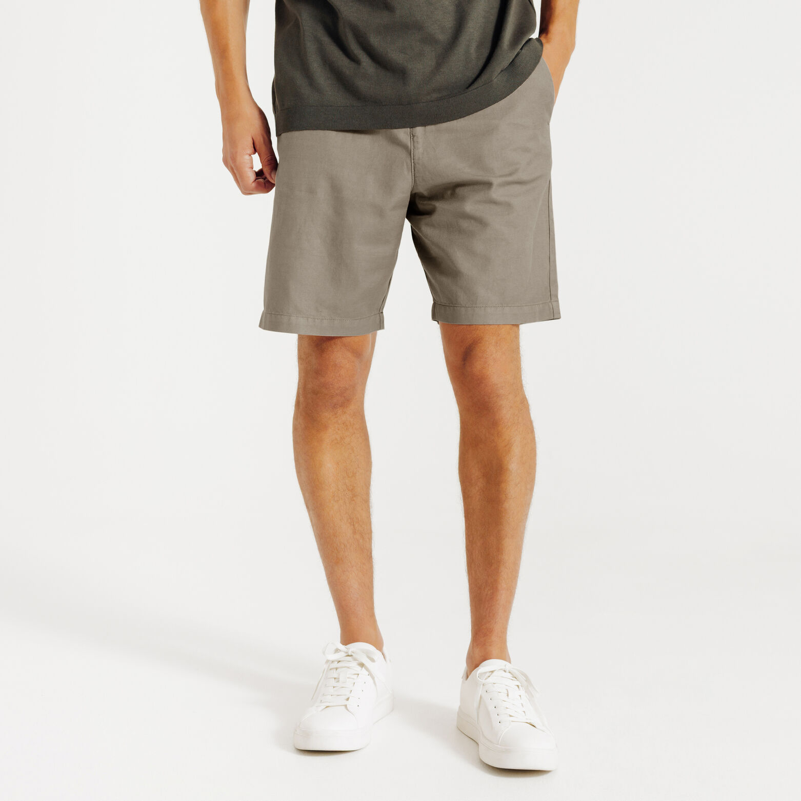 Bermuda en coton lin