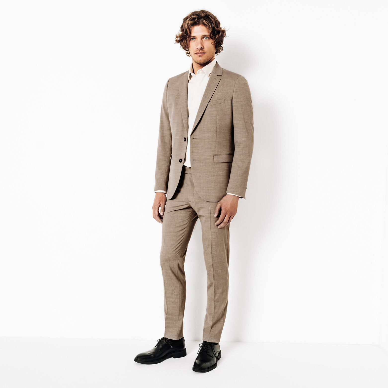 Veste de costume slim bi-ton