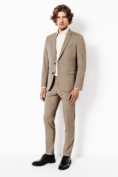 Veste de costume slim bi-ton