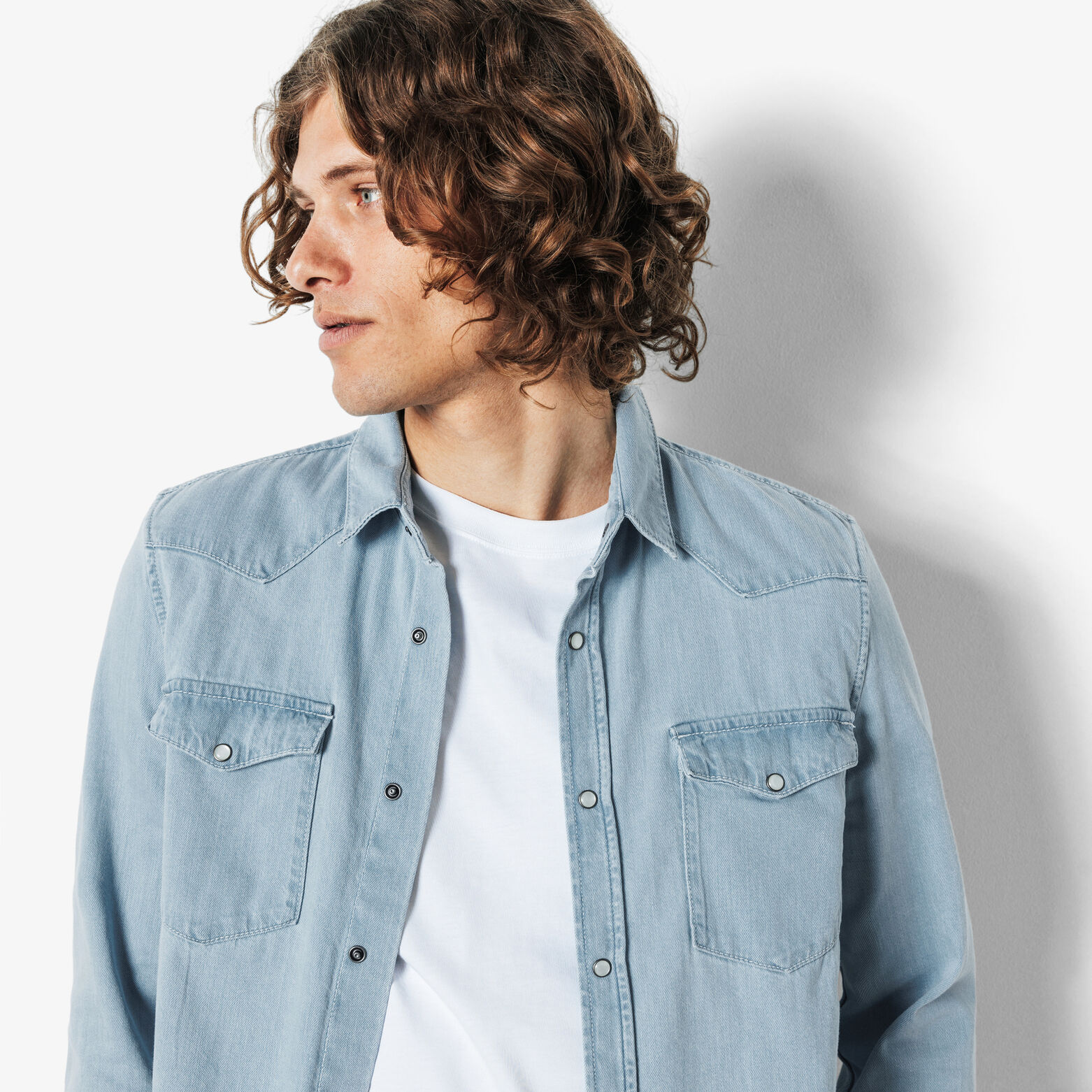 Chemise en jean western