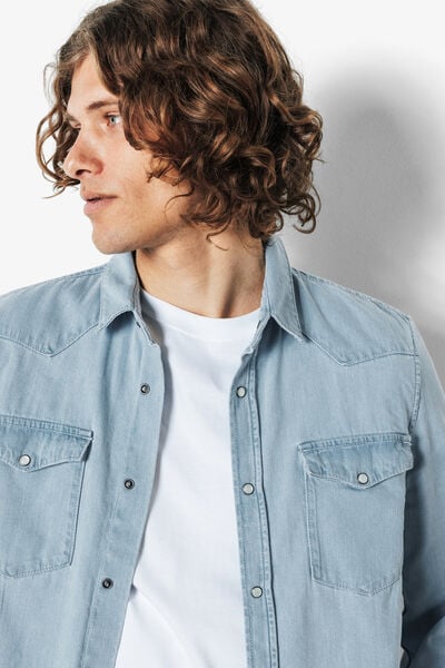Chemise en jean western