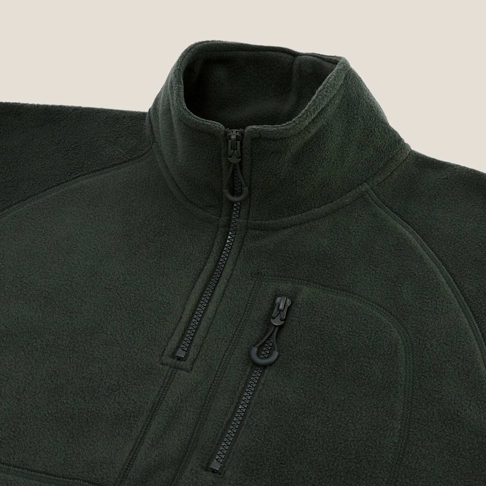 Sweat col montant zipp&eacute; polaire