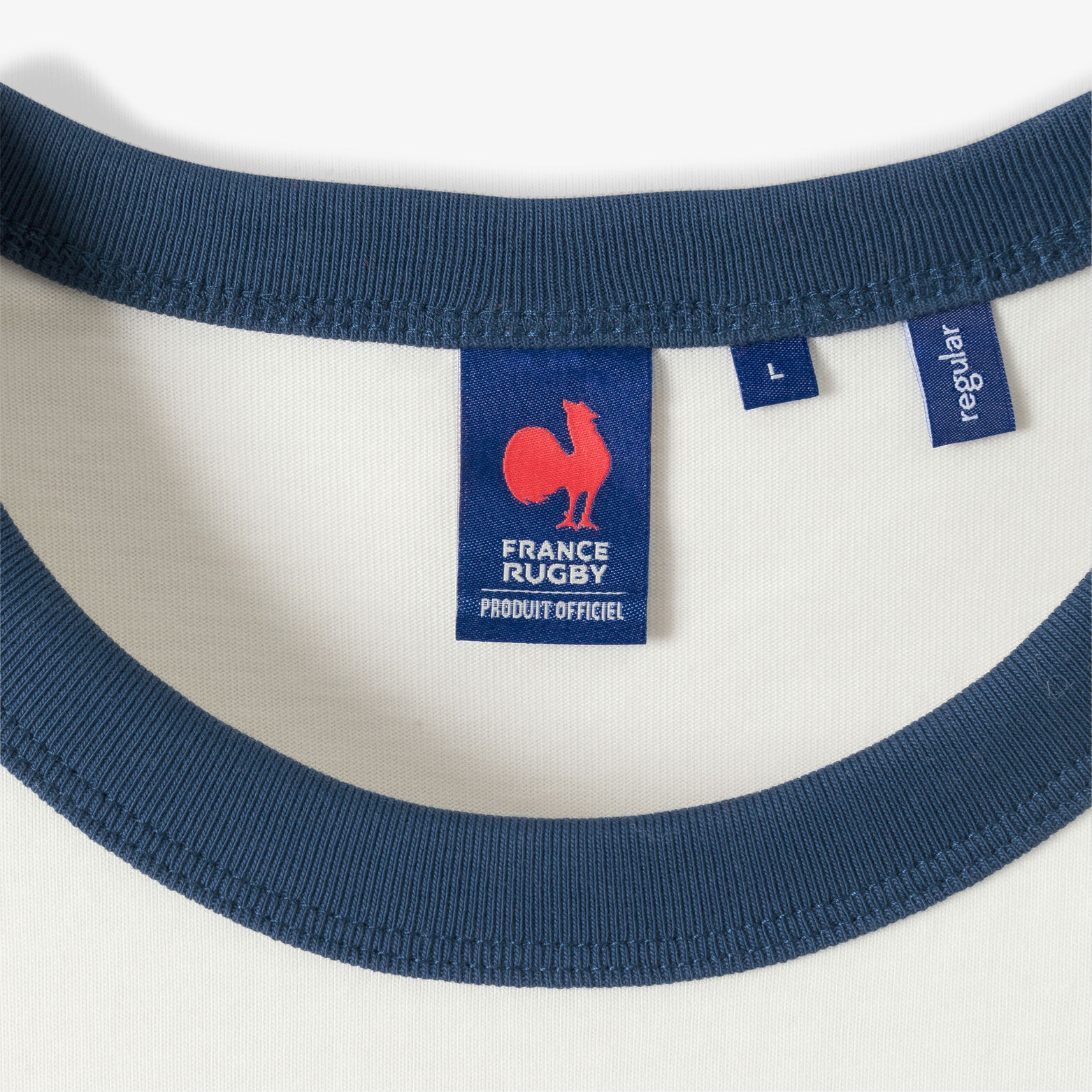 Tee shirt brod&eacute; poitrine licence France Rugby