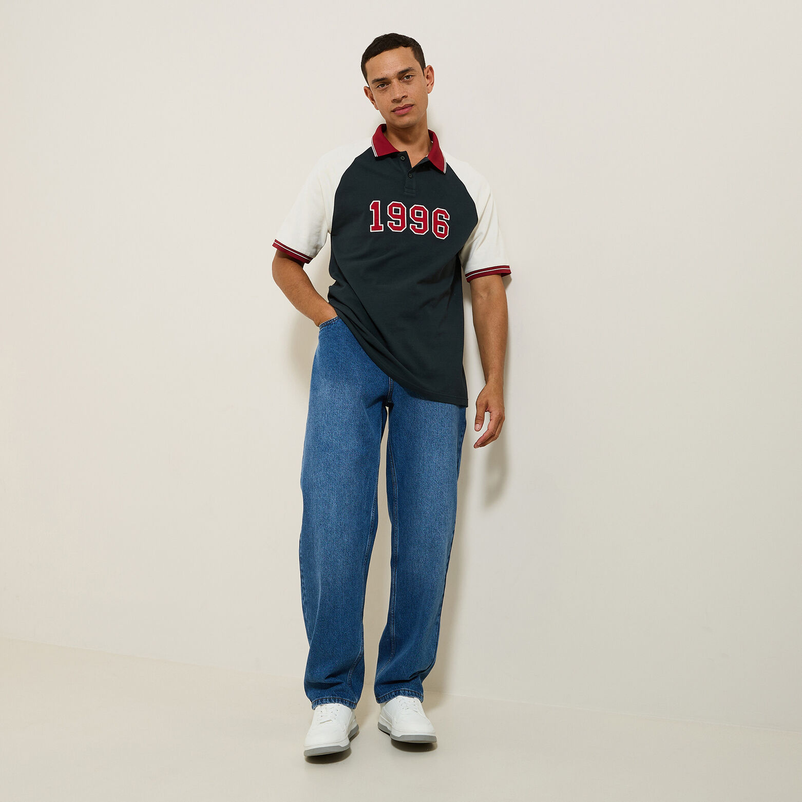 Polo iconique 1996 &agrave; manches courtes