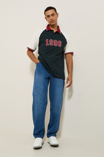 Polo iconique 1996 &agrave; manches courtes
