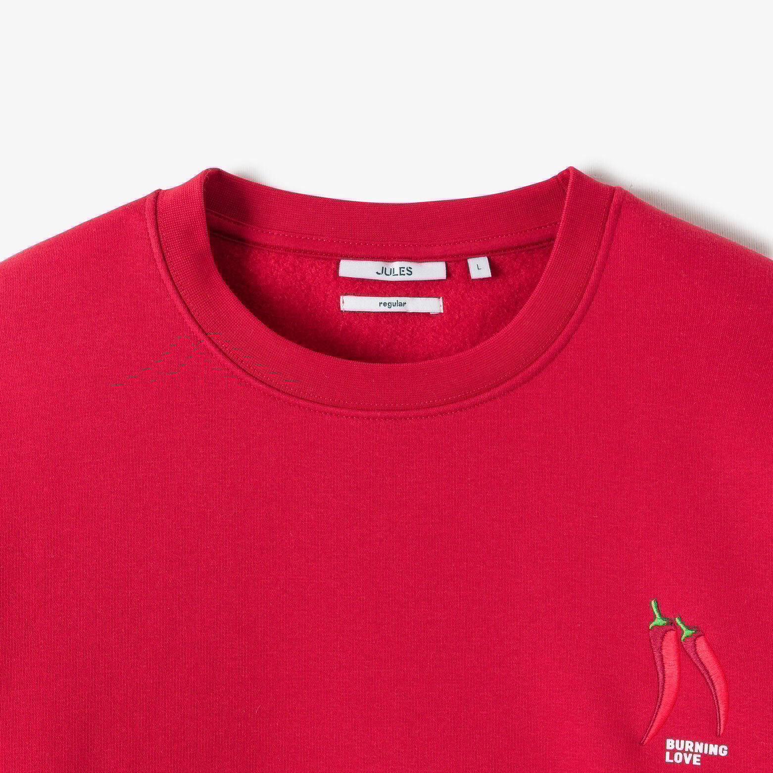 Sweat col rond animation Saint-Valentin