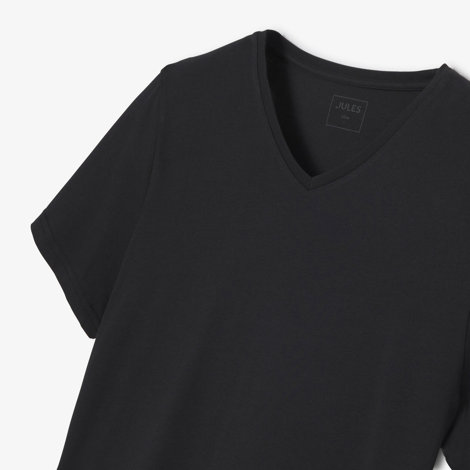 Tee shirt col V en coton