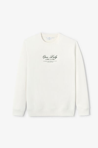 Sweat col rond imprim&eacute; devant dos