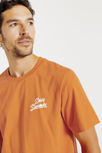 Tee shirt imprim&eacute; cocktail devant et dos