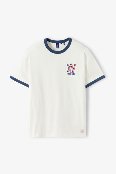 Tee shirt brod&eacute; poitrine licence France Rugby