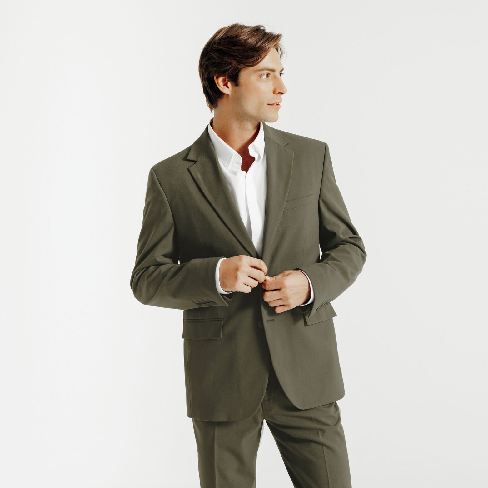 Costume 2 pi&egrave;ces confort - Vert kaki