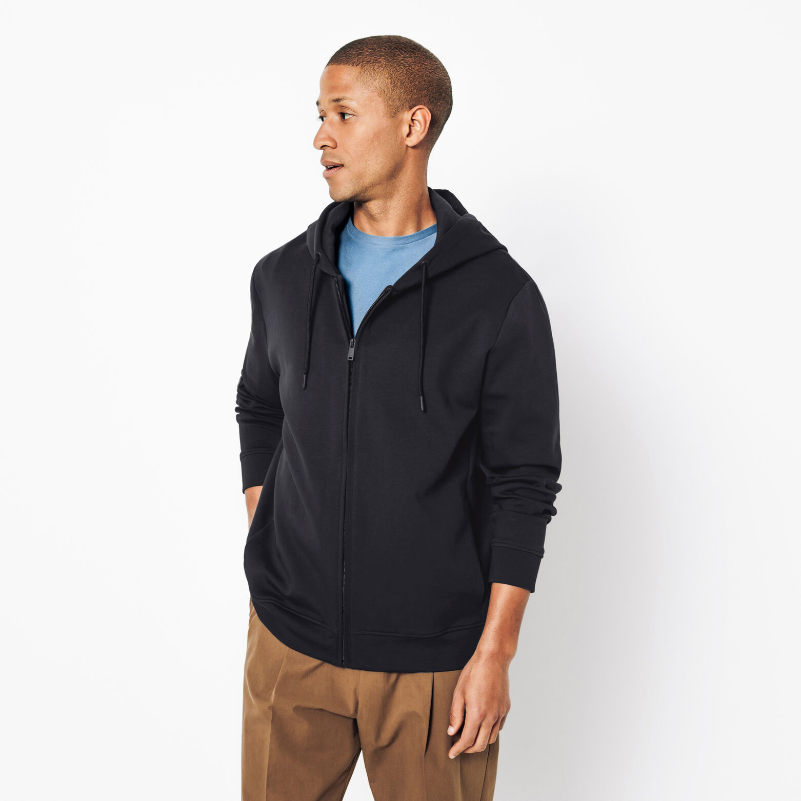 Sweat &agrave; capuche zipp&eacute; "Performance by JULES"