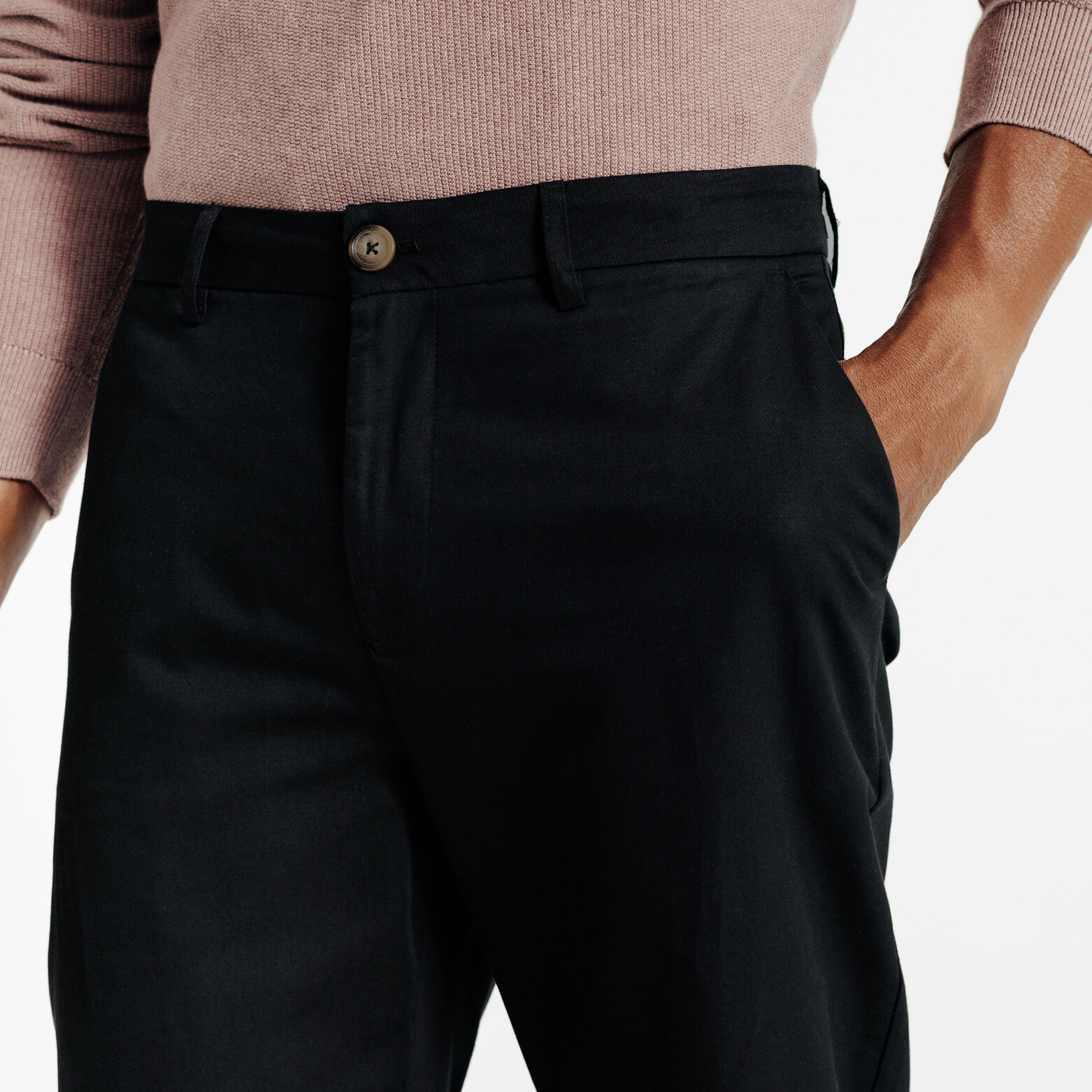Pantalon chino tapered 7/8&egrave;me