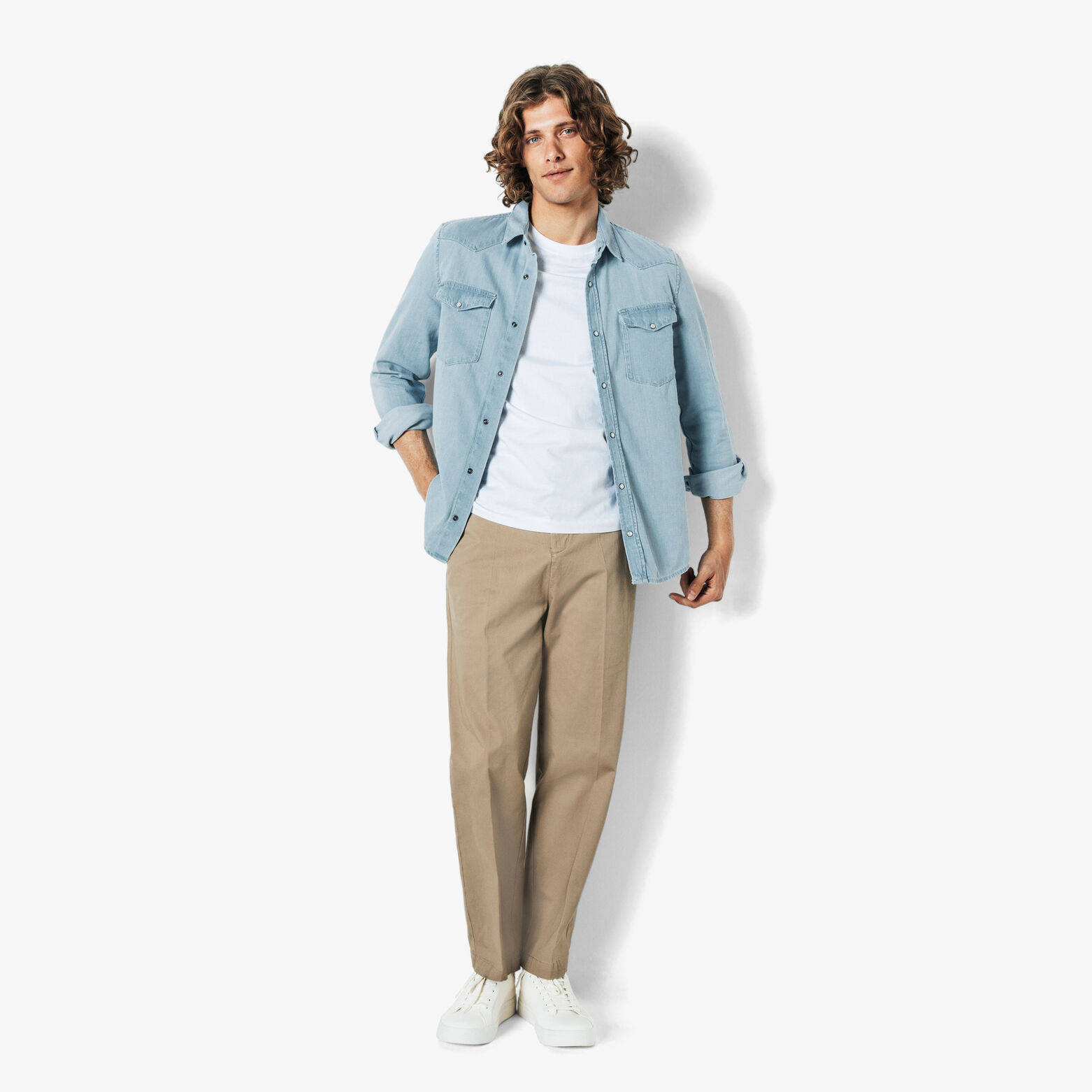 Chemise en jean western