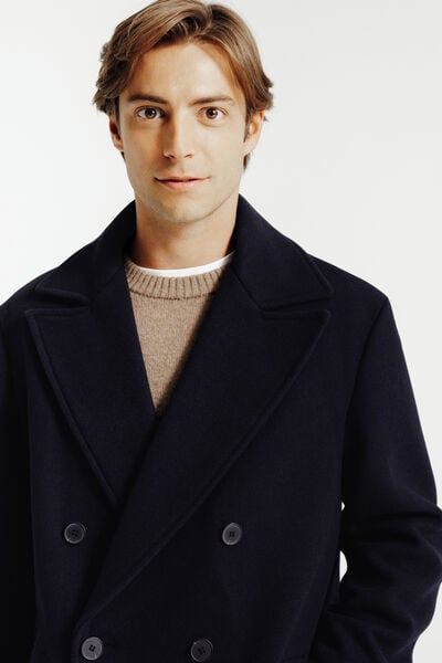 Manteau long hiver crois&eacute;