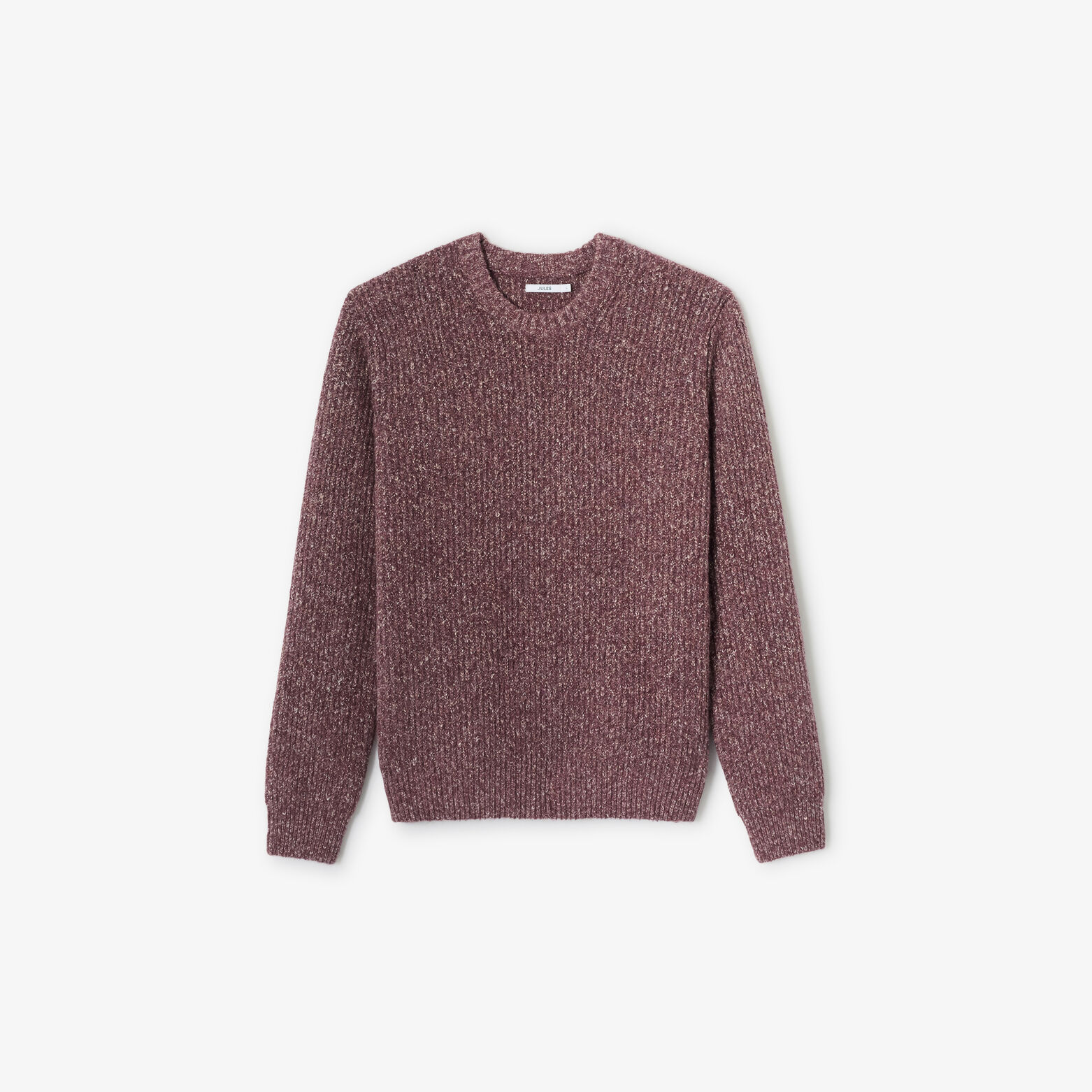 Trui ronde hals in tweed