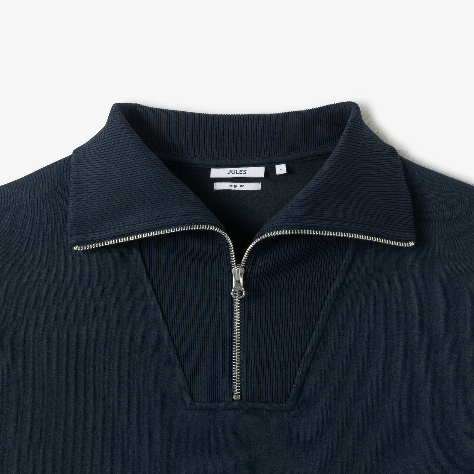 Sweat col camionneur zipp&eacute;