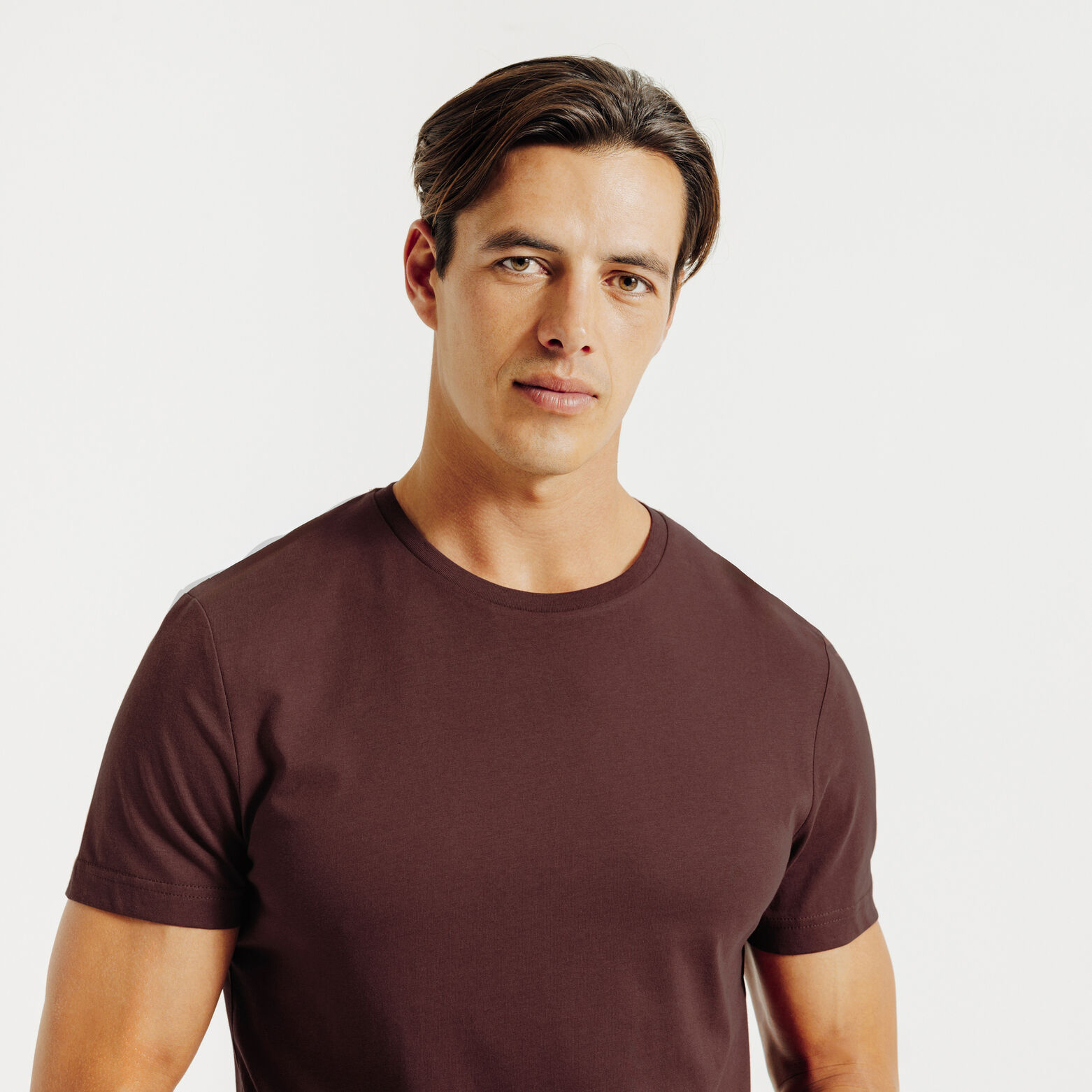 Tee shirt en coton col rond basique